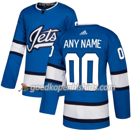 Winnipeg Jets Custom Adidas 2018-2019 Alternate Authentic Shirt - Mannen